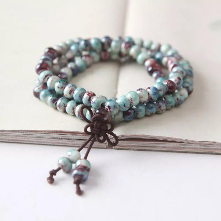 ~ Ethnic Ceramic Beads Bracelet ~