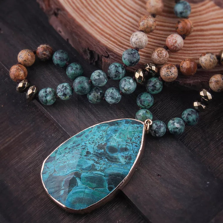 ~ Ocean Jasper Healing Necklace ~