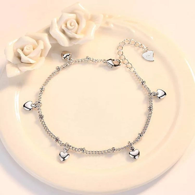 ~ Silver Love Heart Bracelet ~