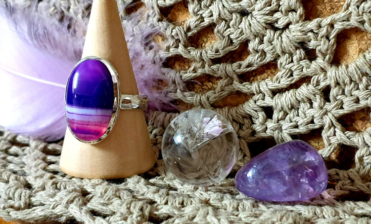 ~ Botswana Agate Ring ~