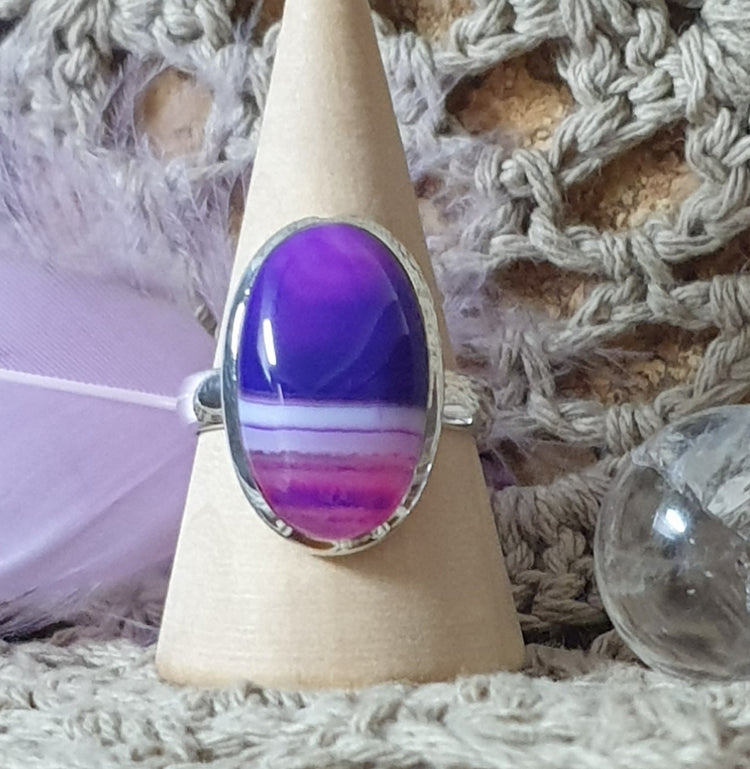 ~ Botswana Agate Ring ~
