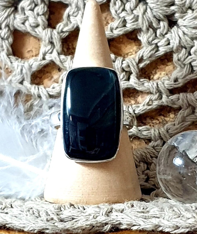 ~ Blue Tiger's Eye Ring ~