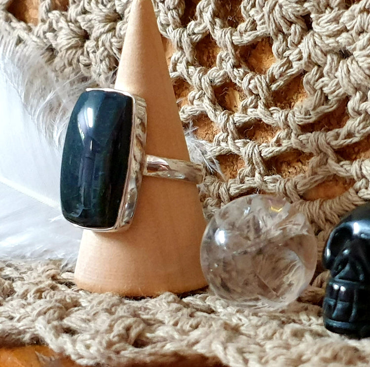 ~ Blue Tiger's Eye Ring ~