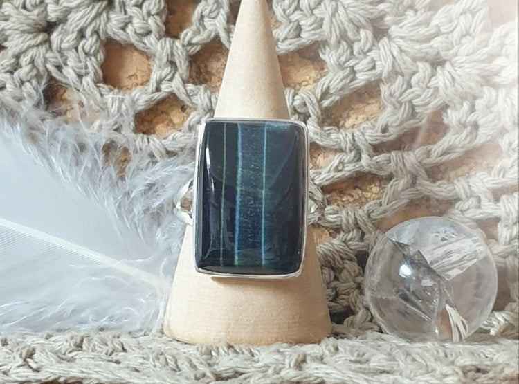 ~ Blue Tiger's Eye Ring ~