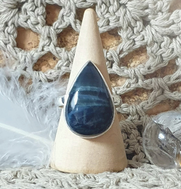 ~ Blue Tiger's Eye Ring ~