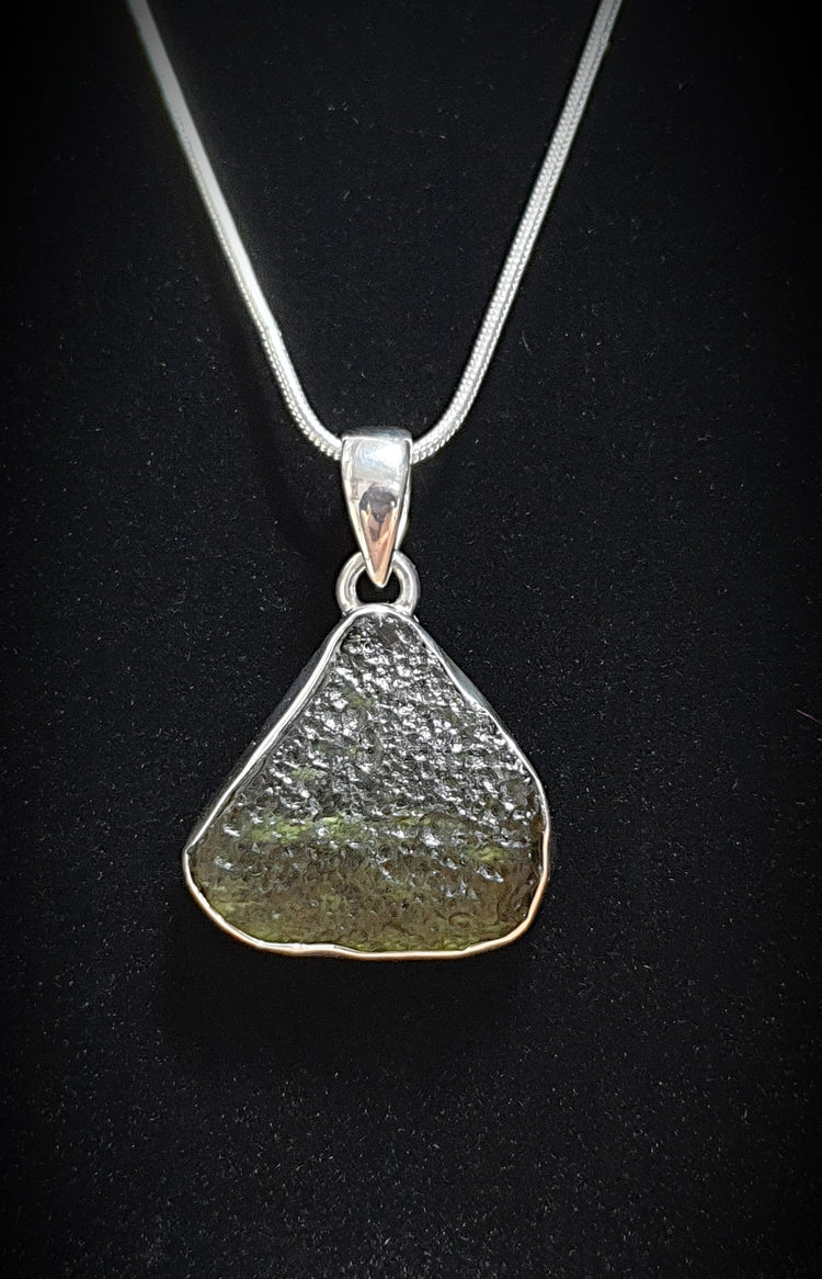 ~ Moldavite Pendant ~