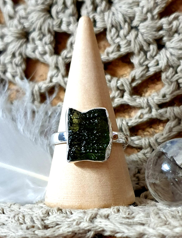 ~ Moldavite Ring ~