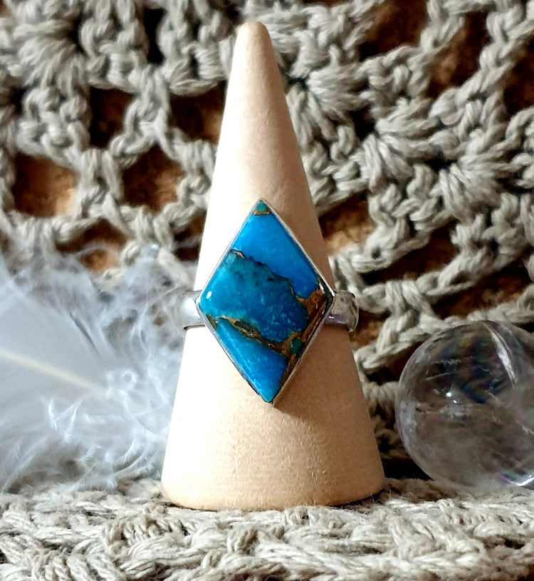 ~ Blue Copper Turquoise Ring ~