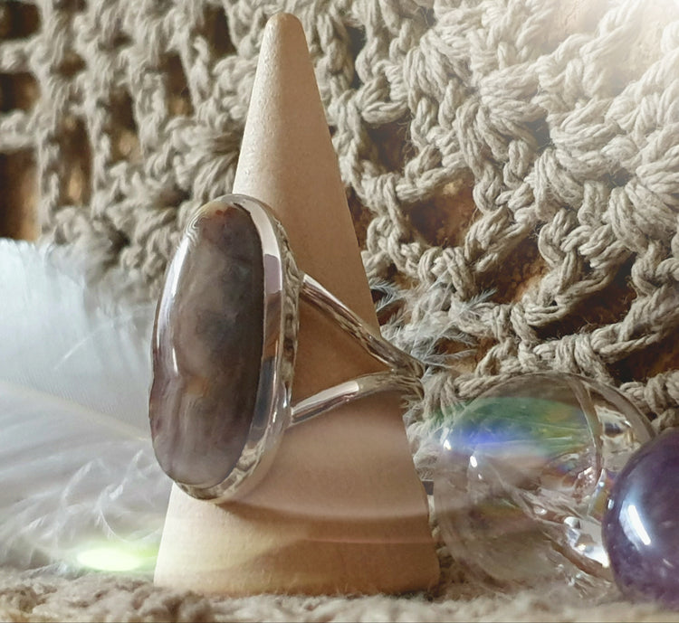 ~ Laguna Lace Agate Ring ~