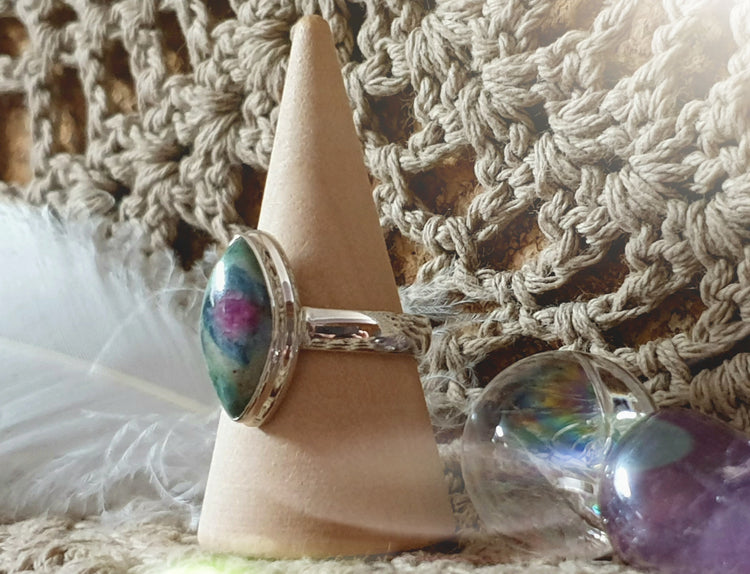 ~ Ruby Fuchsite Ring ~