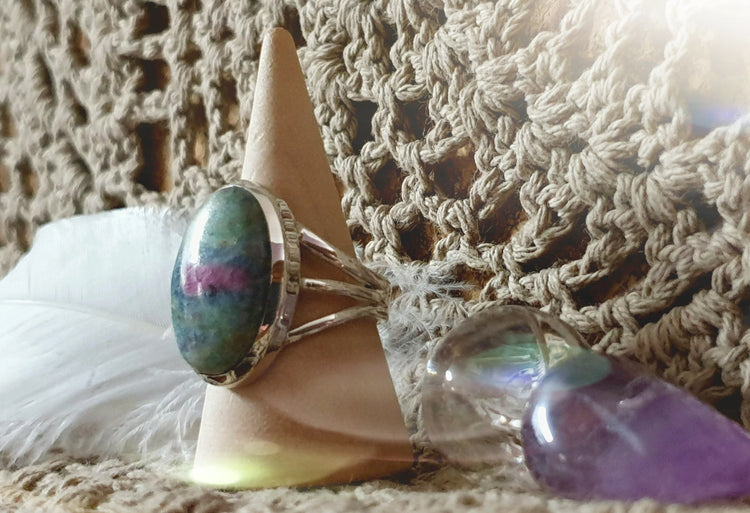~ Ruby Fuchsite Ring ~