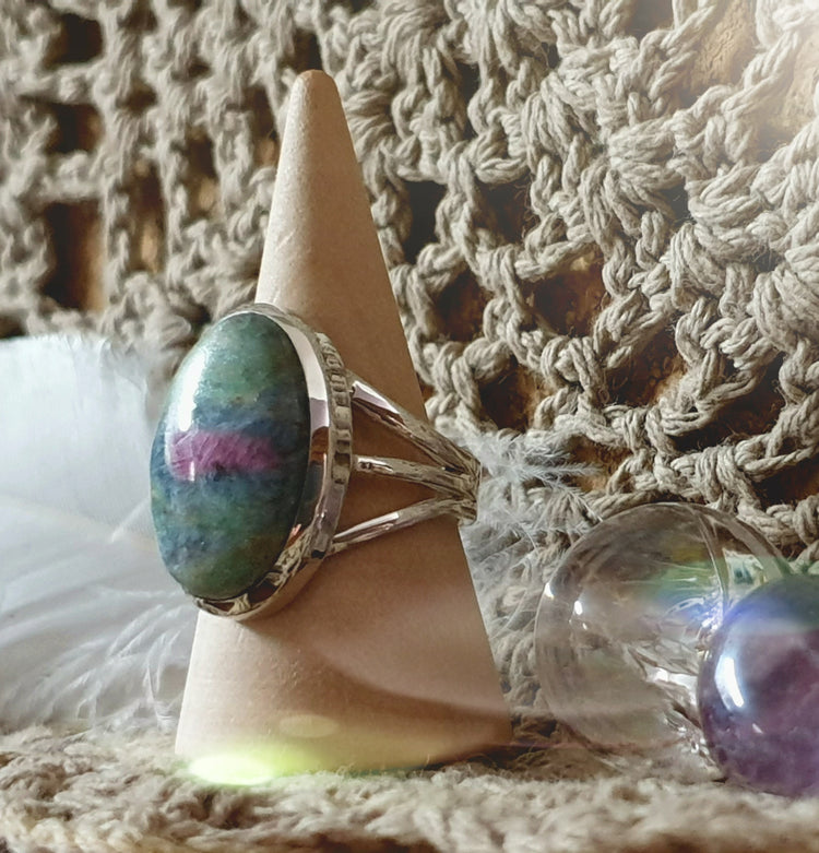 ~ Ruby Fuchsite Ring ~