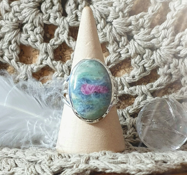 ~ Ruby Fuchsite Ring ~