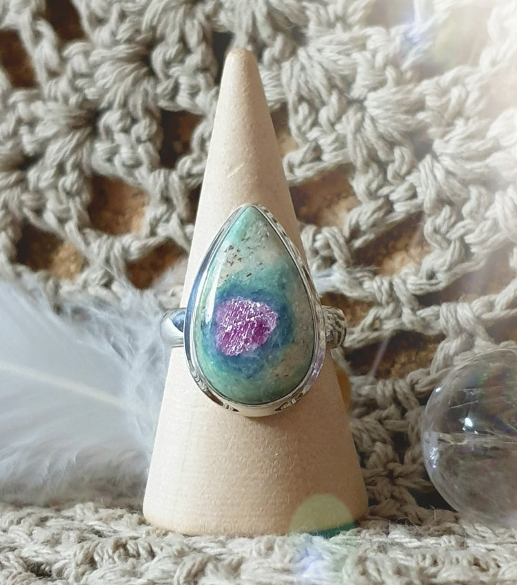 ~ Ruby Fuchsite Ring ~