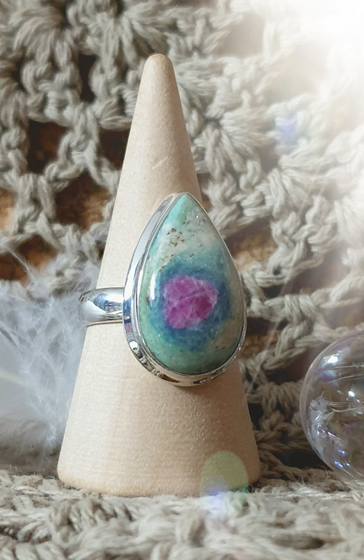~ Ruby Fuchsite Ring ~