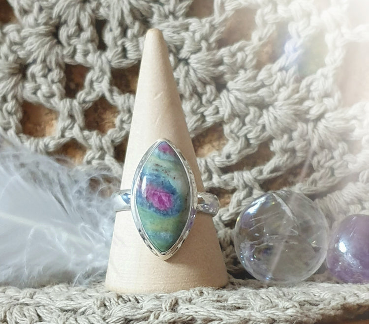 ~ Ruby Fuchsite Ring ~