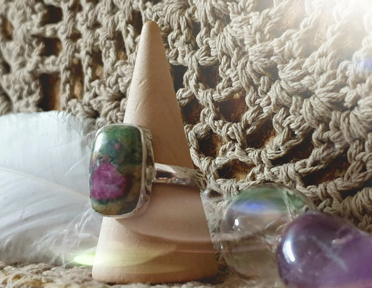 ~ Ruby Fuchsite Ring ~