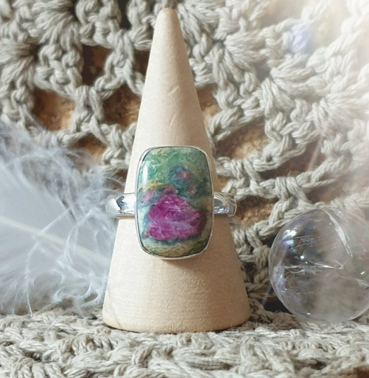 ~ Ruby Fuchsite Ring ~