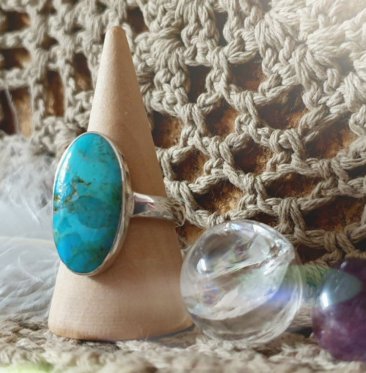 ~ Blue Mohave Turquoise Ring ~