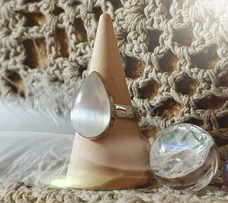 ~ Selenite Ring ~