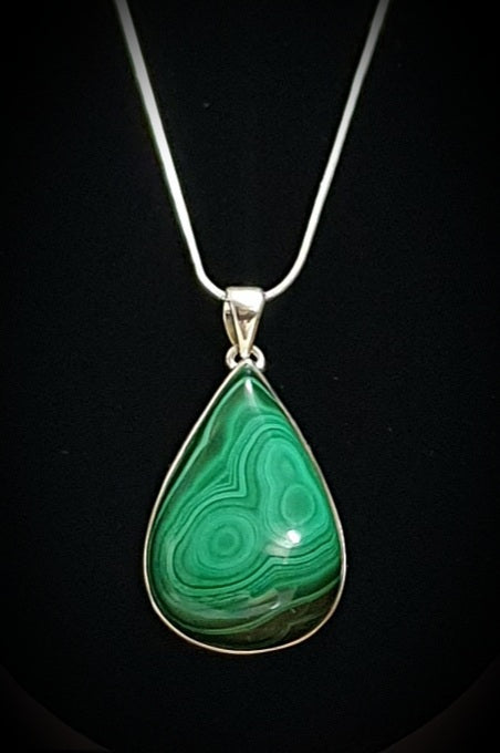 ~ Malachite Pendant ~