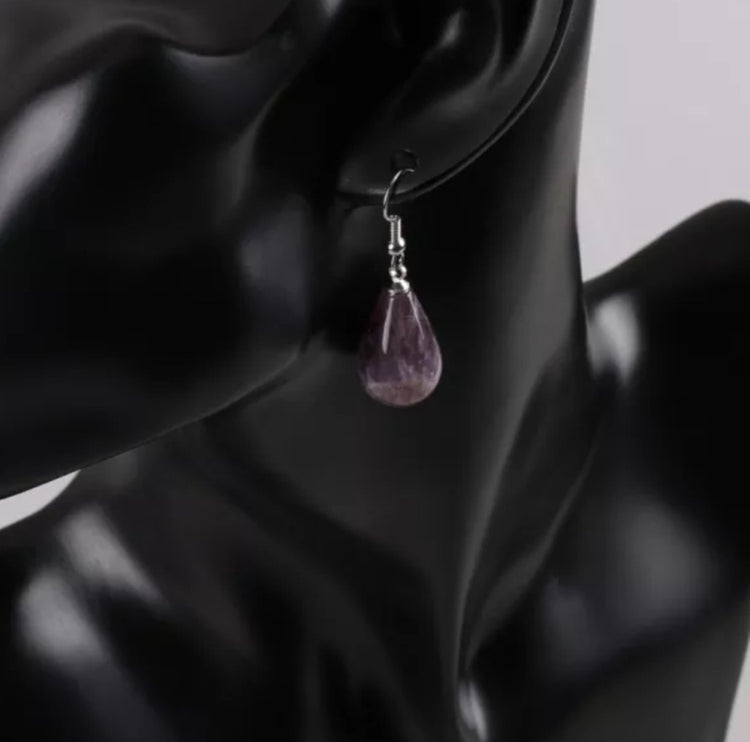 ~ Tear Shaped Gemstone Earrings ~