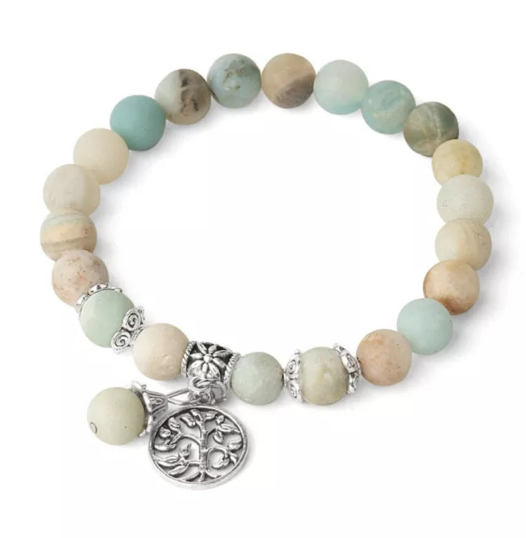 ~ Amazonite Tree Of Life Bracelet ~