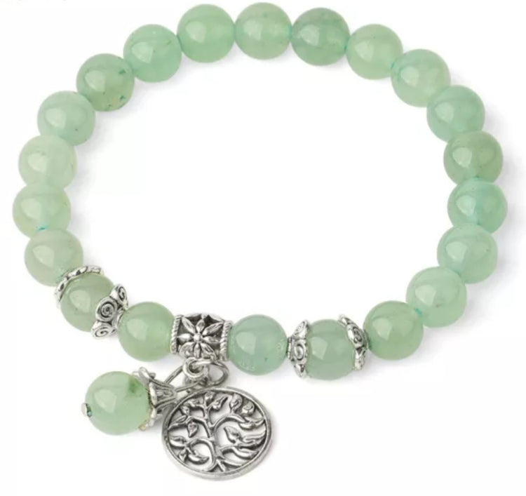 ~ Green Aventurine Tree Of Life Bracelet ~