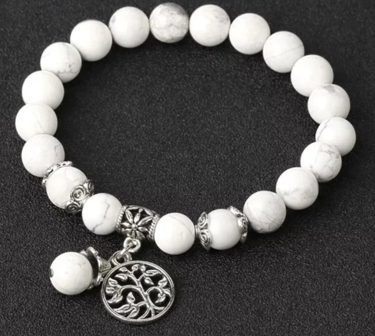 ~ Howlite Tree Of Life Bracelet ~