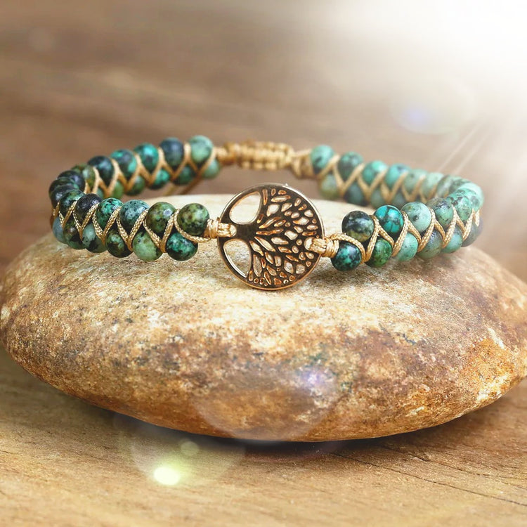 ~ African Jasper Tree Of Life Bracelet ~