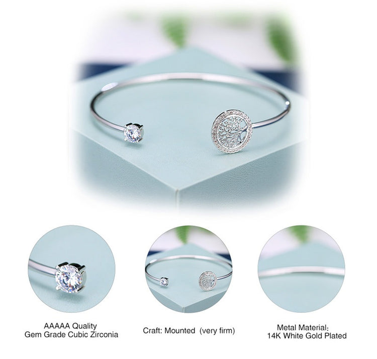~ Tree Of Life Cuff Bangle ~
