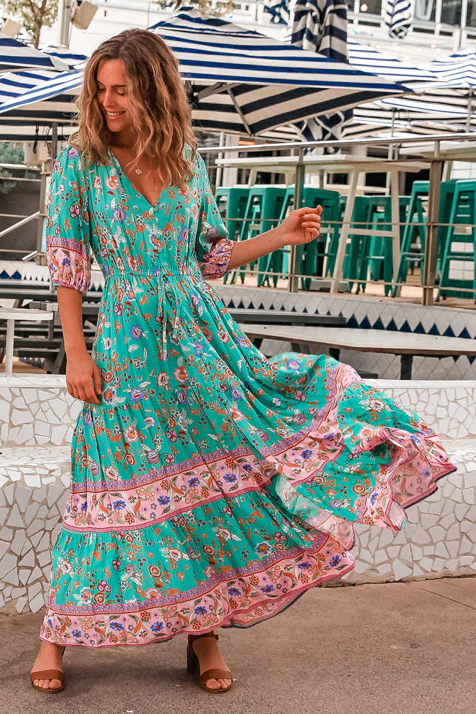 ~Andrea Maxi Dress Half Sleeves~