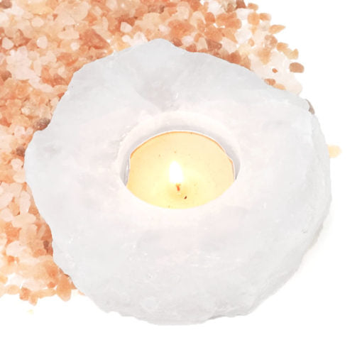 ~ Clear Quartz Tealight Holder ~