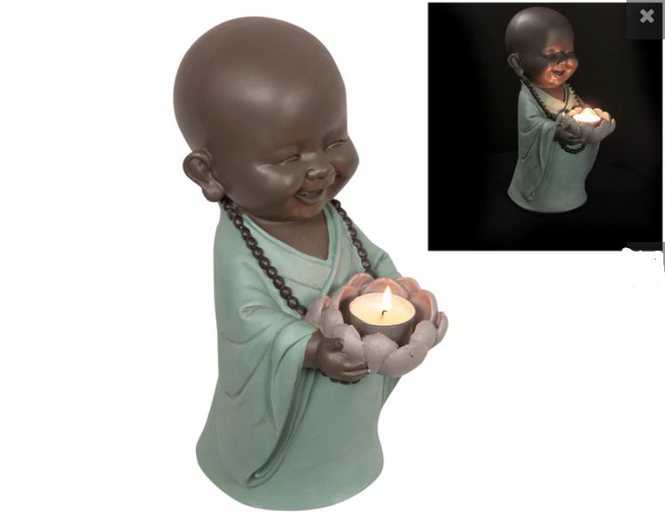 ~Turquoise Monk Candle Holder~
