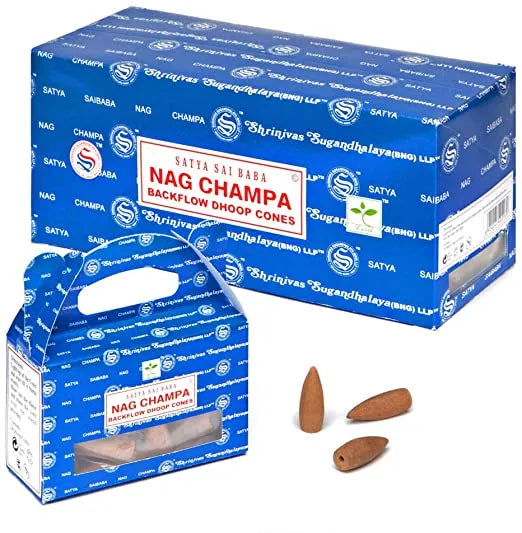 ~ Satya Perfumed Backflow Cones - Nag Champa ~