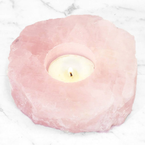 ~ Rose Quartz Tealight Holder ~