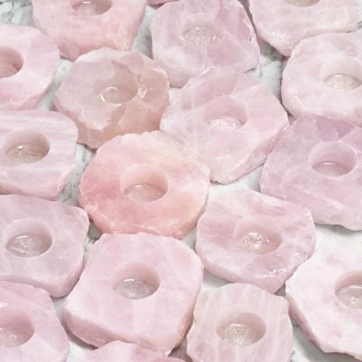 ~ Rose Quartz Tealight Holder ~
