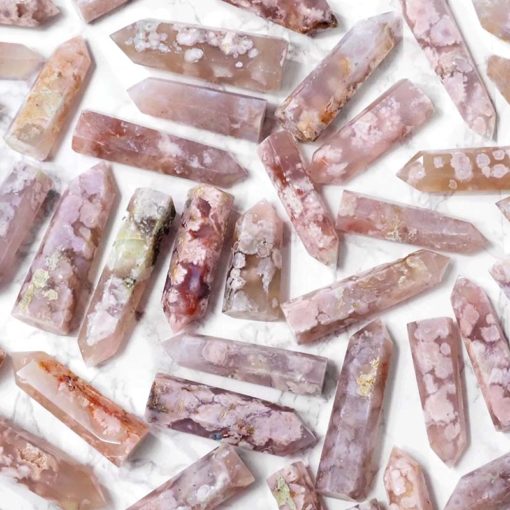 ~ Flower Agate Terminated Point ~