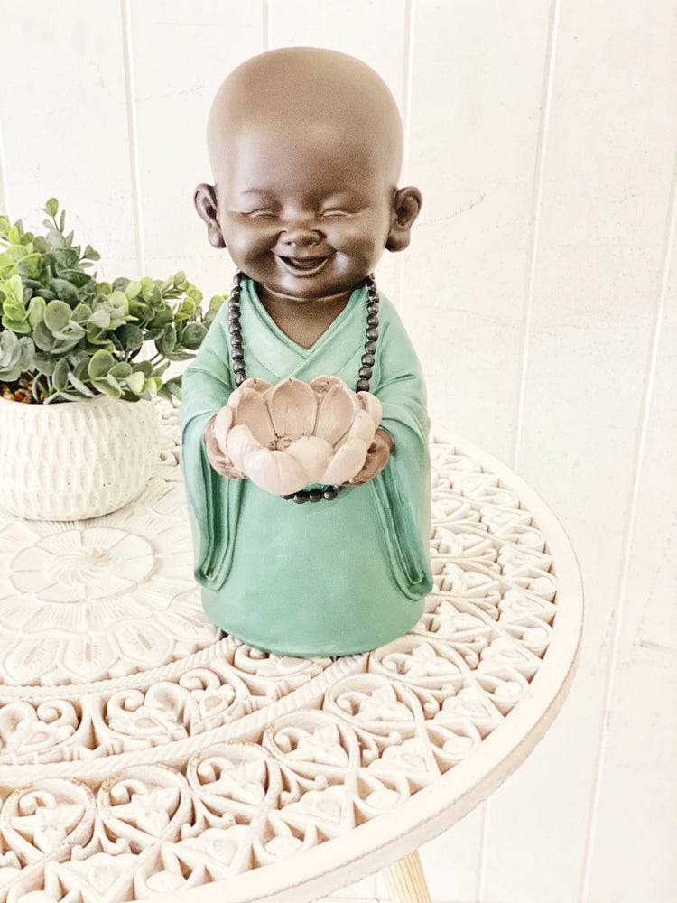 ~Turquoise Monk Candle Holder~