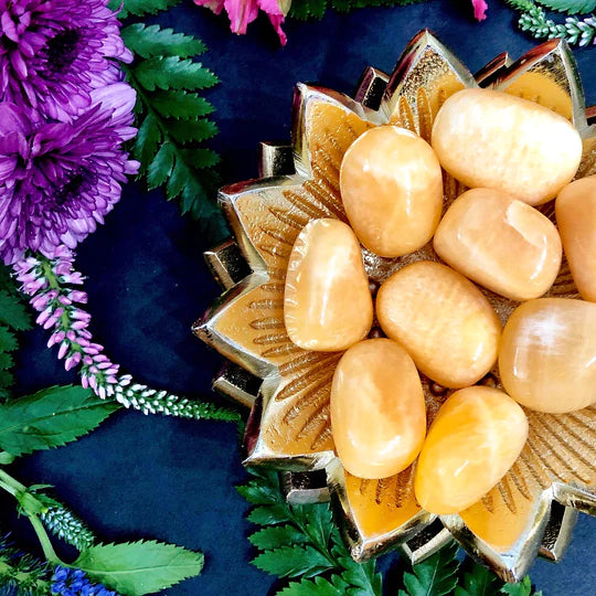 Yellow Calcite Tumbled Gemstone