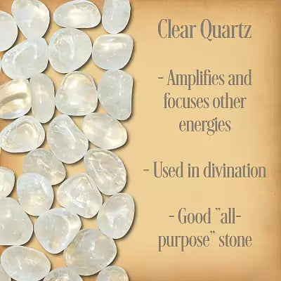 ~Clear Quartz Tumbled Gemstone - HEALTH~