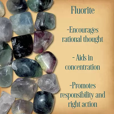 ~Rainbow Fluorite Tumbled Gemstone - RELAXATION~