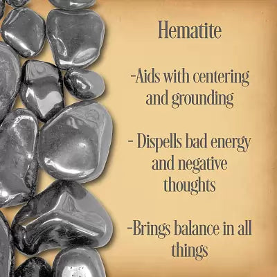 ~Hematite Tumbled Gemstone - STRENGTH~