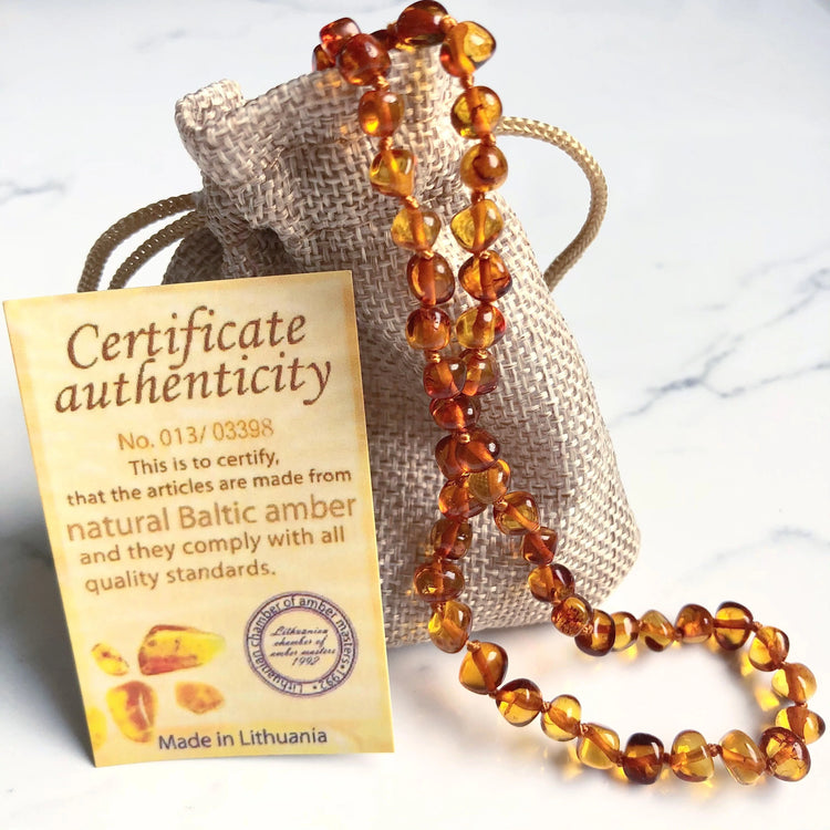 ~ Baltic Amber Baby & Toddler Teething Necklace ~