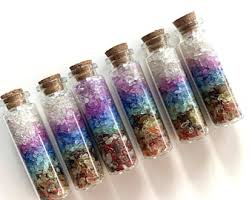 ~ Rainbow Chakra/Wish Bottle ~