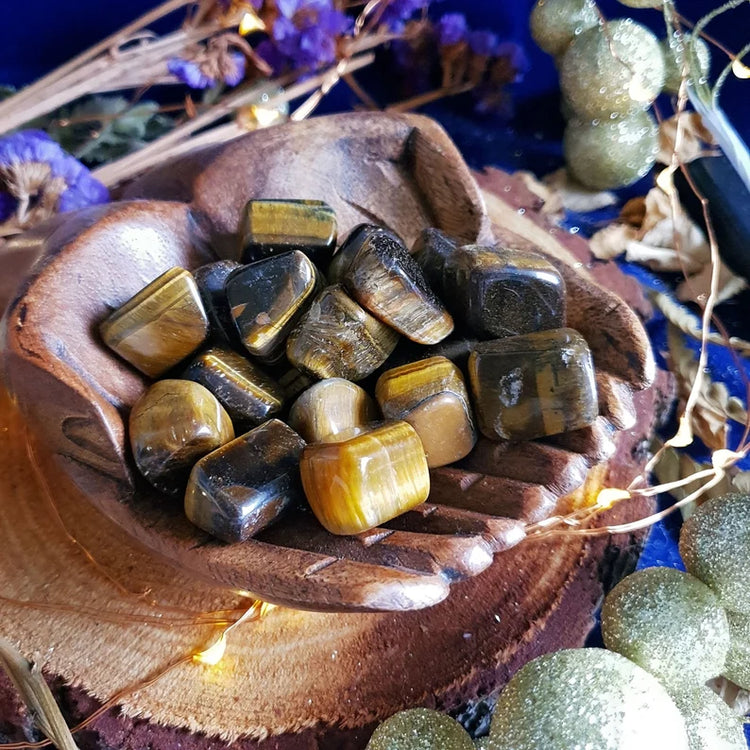 ~Gold Tiger Eye Tumbled Gemstone - POWER~