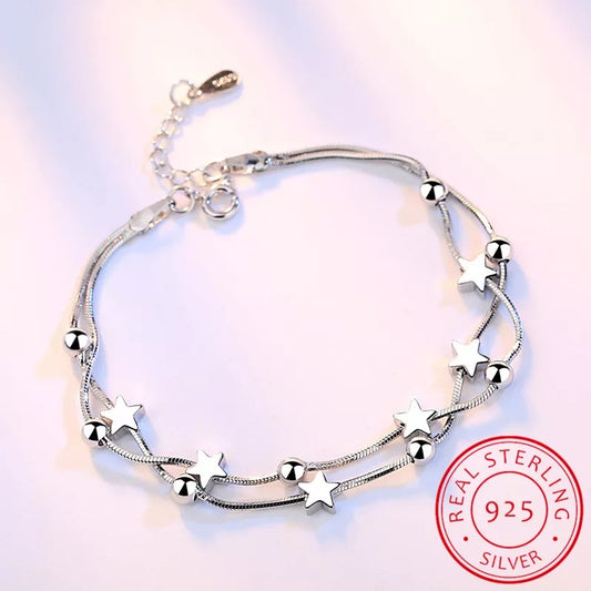~ Silver Star Bracelet ~