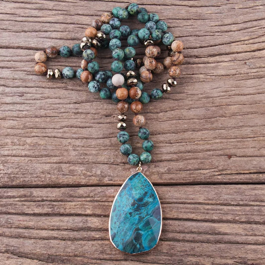 ~ Ocean Jasper Healing Necklace ~