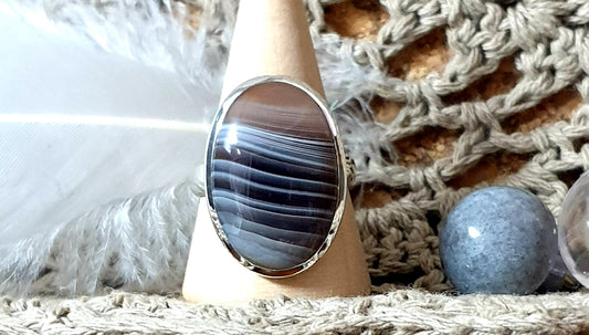 ~ Botswana Agate Ring ~