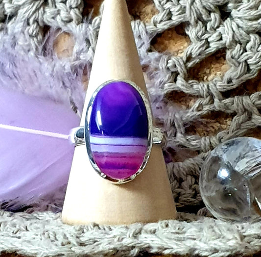 ~ Botswana Agate Ring ~